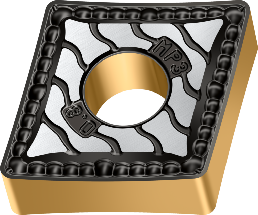 Wendeschneidplatte Drehen – Rhombisch negativ 80° CNMG090304-MP3 WPP10G